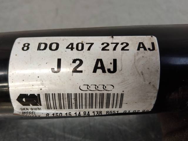 Semieixo (acionador) dianteiro direito 8D0407272AJ VAG