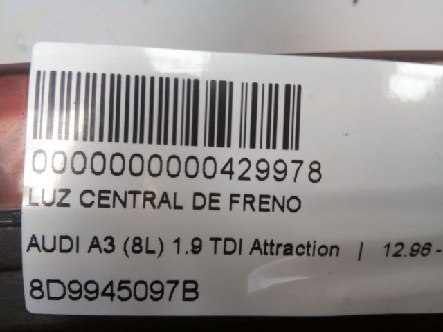 Sinal de parada traseiro adicional Audi A6 4A5