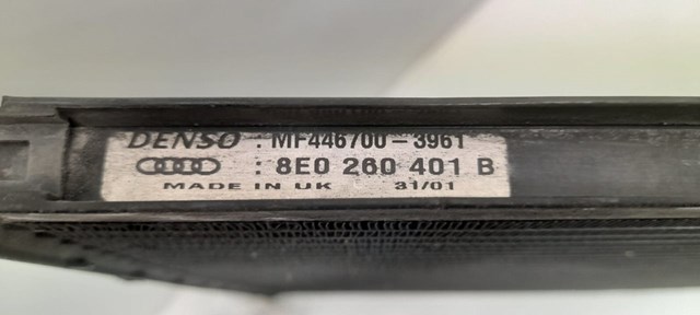 Condensador de ar condicionado / radiador para Audi A4 (8E2,8E2) (2000-2005) 2.5 TDI Aym 8E0260401B