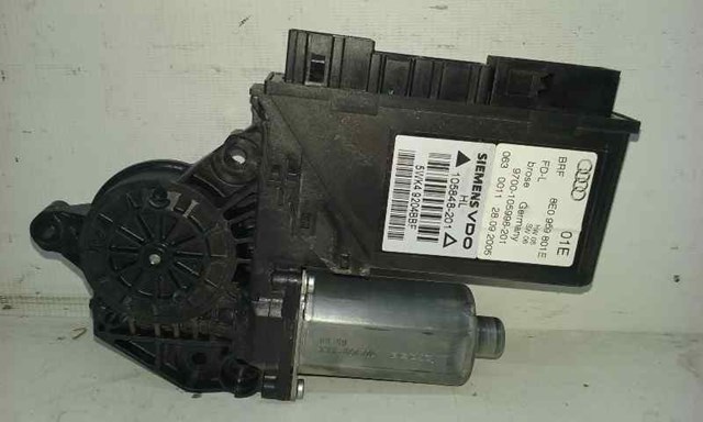 Motor regulador do vidro traseiro esquerdo para Audi A4 2.0 TDI 16V BLD 8E0959801E