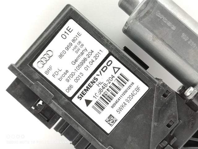 VAG 8E0959801E Мотор стеклоподъемника двери задней левой в наличии Киев