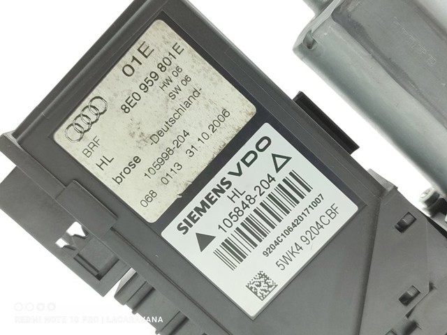8E0959801E VAG Мотор стеклоподъемника двери задней левой купить в Чернигов