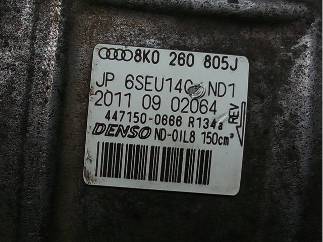 Compressor de ar condicionado para Audi A4 avant 2.7 V6 24V TDI (190 HP) CGKA 8K0260805J