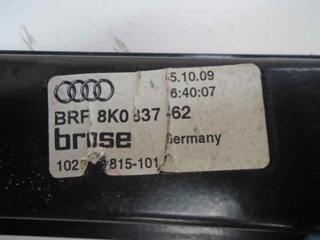 Regulador do vidro dianteiro direito para Audi A4 ber. (B8) Básico / 11.07 - 12.13 CJCA 8K0837462C