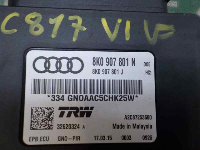 8K0907801P VAG Блок управления (модуль) электромеханического стояночного тормоза купить в Чернигов