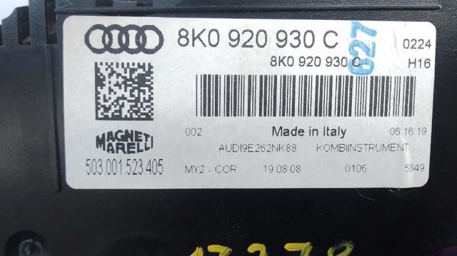 VAG 8K0920930C Приборная доска (щиток приборов) в наличии Ирпень