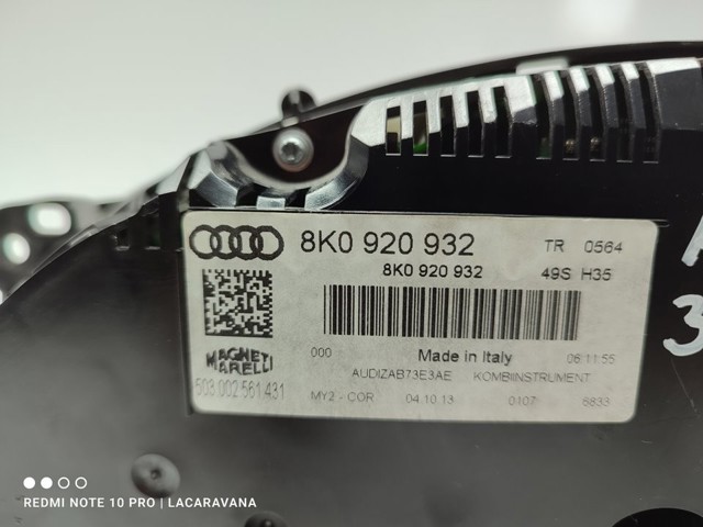 8K0920932 VAG Панель приборов купить в Черновцы