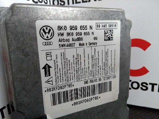 8K0959655N Модуль-процессор управления подушкой безопасности (ЭБУ AIRBAG) купить Днепр