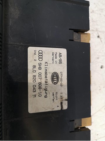 8L0820043B VAG Блок управления кондиционером купить в Ирпень