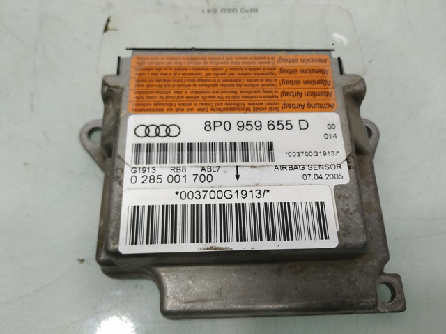 8P0959655D Модуль-процессор управления подушкой безопасности (ЭБУ AIRBAG) купить Харьков
