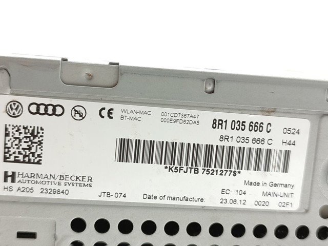 8R1035666C VAG Магнитола (радио AM/FM) купить в Житомир