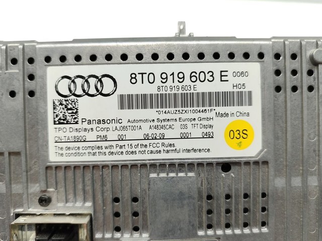 VAG 8T0919603E Дисплей многофункциональный в наличии Черновцы