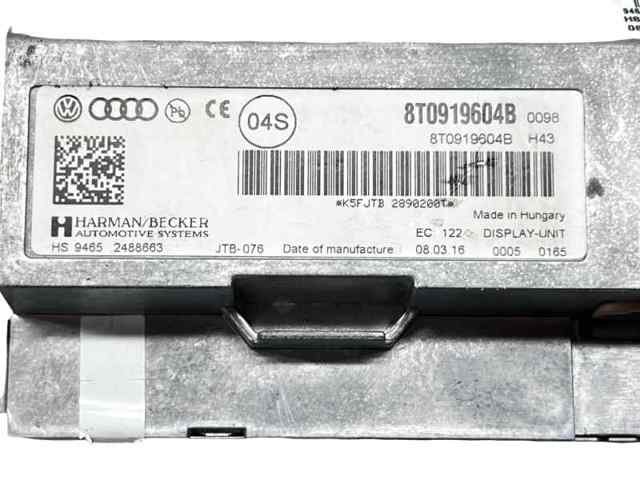8T0919604B VAG Дисплей многофункциональный купить в Запорожье
