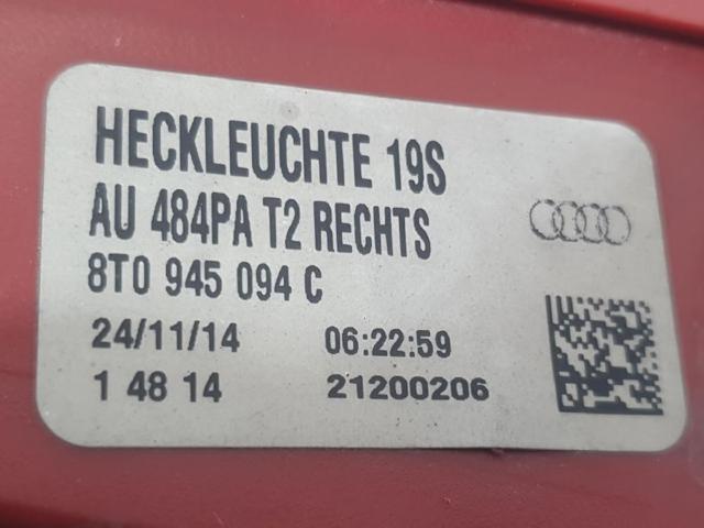 8T0945094C VAG Фонарь задний правый внутренний купить в Николаев