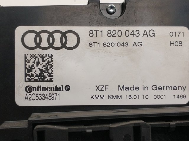 VAG 8T1820043AG Блок управления режимами отопления/кондиционирования в наличии Харьков