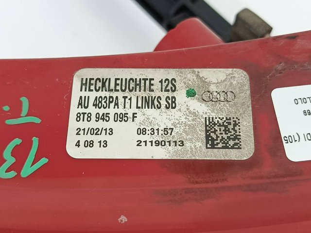 VAG 8T8945095F Фонарь задний левый внешний в наличии Одесса