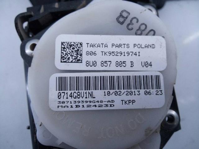 8U0857805B Ремень безопасности задний купить Хмельницкий