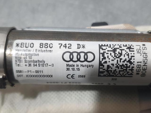8U0880742D VAG Подушка безопасности (AIRBAG) шторка боковая правая купить в Ужгород