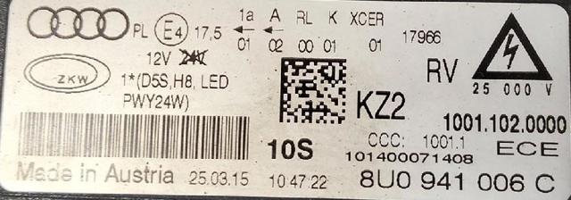 8U0941006C VAG Правая фара купить в Чернигов