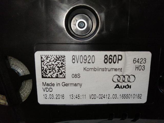 VAG 8V0920860P Приборная доска (щиток приборов) в наличии Чернигов