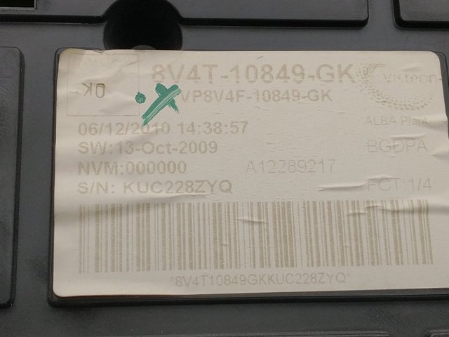 FORD 8V4T10849GK Панель приборов в наличии Киев