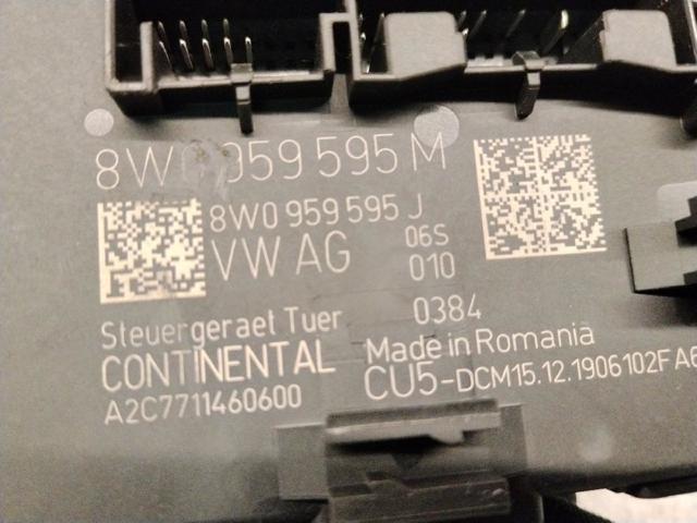 8W0959595M Блок комфорта задней двери купить Украина