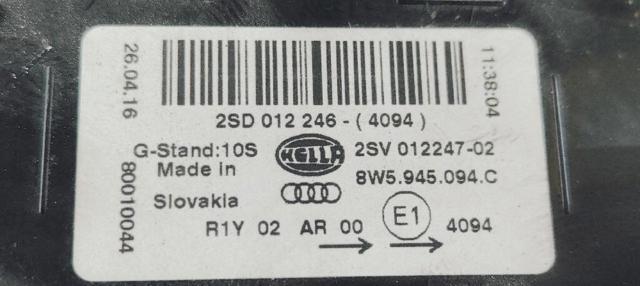 VAG 8W5945094C Фонарь задний правый внутренний в наличии Львов