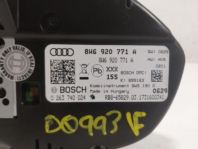 VAG 8W6920771A Приборная доска (щиток приборов) в наличии Винница