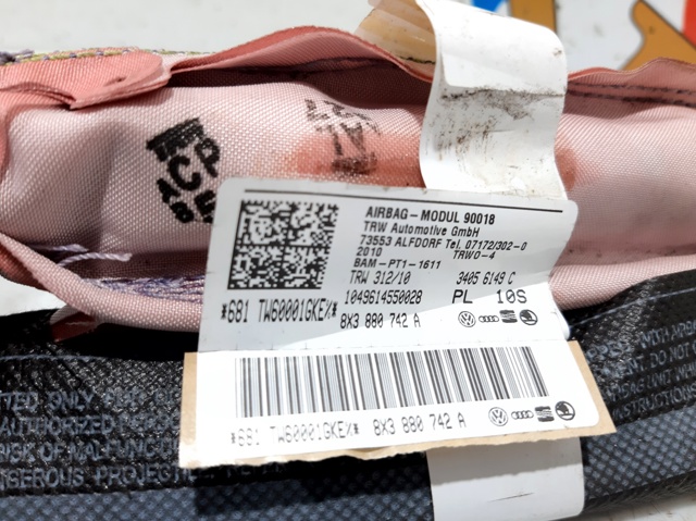 8X3880742A Подушка безопасности (AIRBAG) шторка боковая правая купить Киев