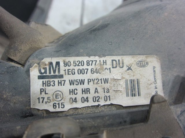 90520877LH OPEL Фара левая купить в Житомир