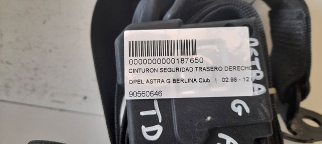 OPEL 90560646 Ремень безопасности передний правый в наличии Львов