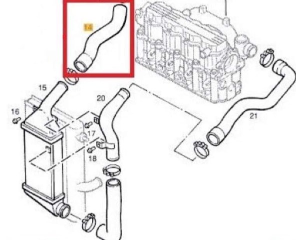 90570683 OPEL Патрубок интеркулера купить в Одесса
