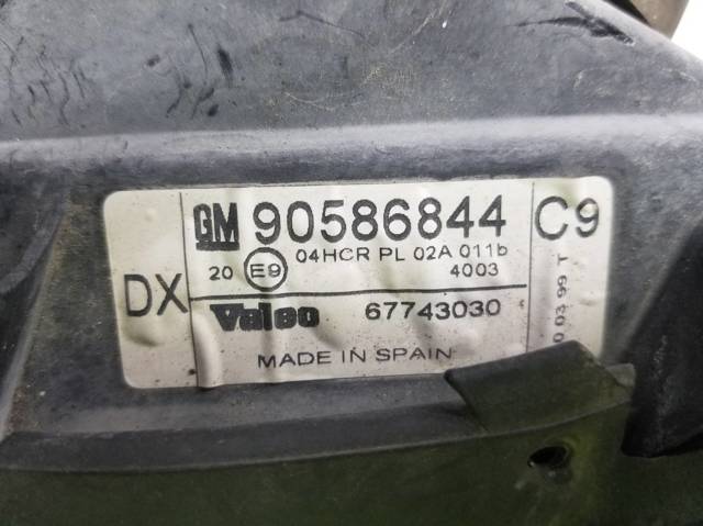 OPEL 90586844 Фара левая в наличии Черкассы