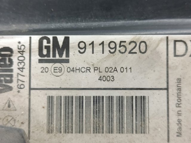9119520 Правая фара купить Житомир