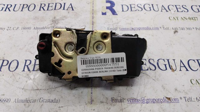 PEUGEOT 913884 Замок двери задней правой в наличии Полтава