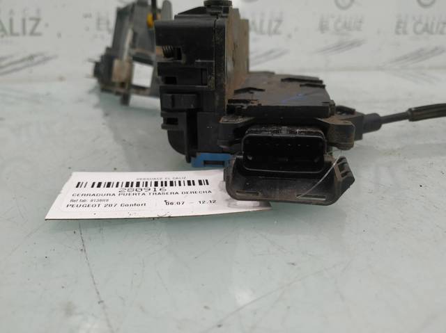 9138H8 PEUGEOT Замок двери задней правой купить в Запорожье