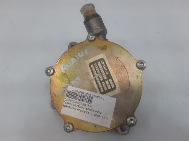 Bomba a vácuo 9140300030 SSANG YONG