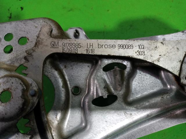 Mecanismo de acionamento de vidro da porta dianteira esquerda Opel Vectra
