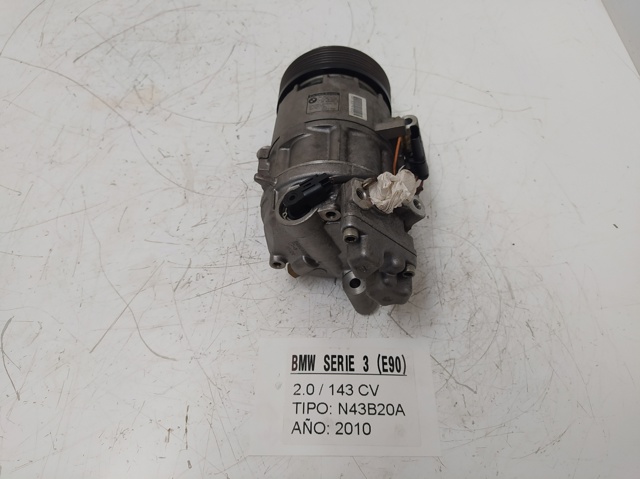 Compressor de ar condicionado para BMW 1 (e81) (2006-2011) 116 i 20-4d-4 d 9182794