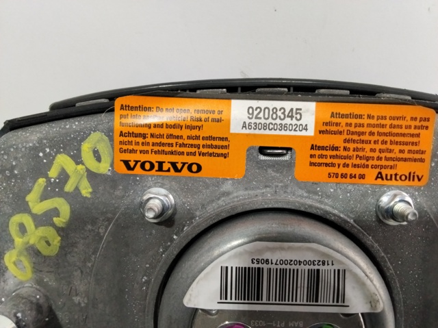 9208345 VOLVO Подушка безопасности (AIRBAG) водительская купить в Житомир