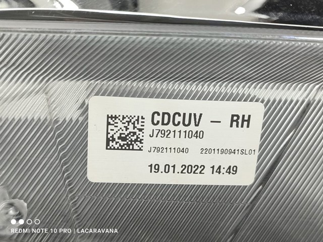 HYUNDAI 92102J7300 Фара правая в наличии Каменское
