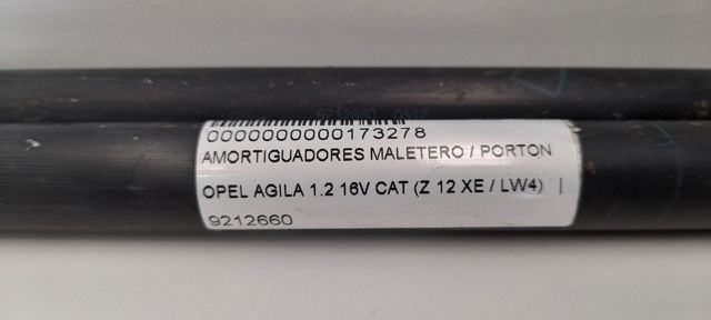 OPEL 9212660 Амортизатор крышки багажника (двери 3/5-й задней) в наличии Сумы