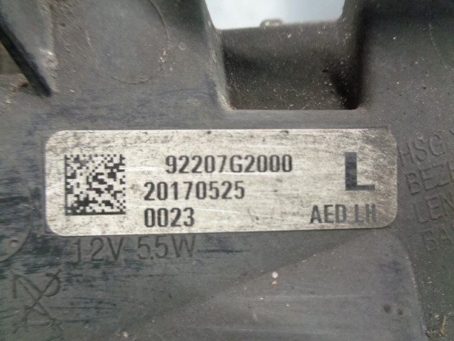 HYUNDAI 92207G2000 Фара противотуманная правая в наличии Одесса
