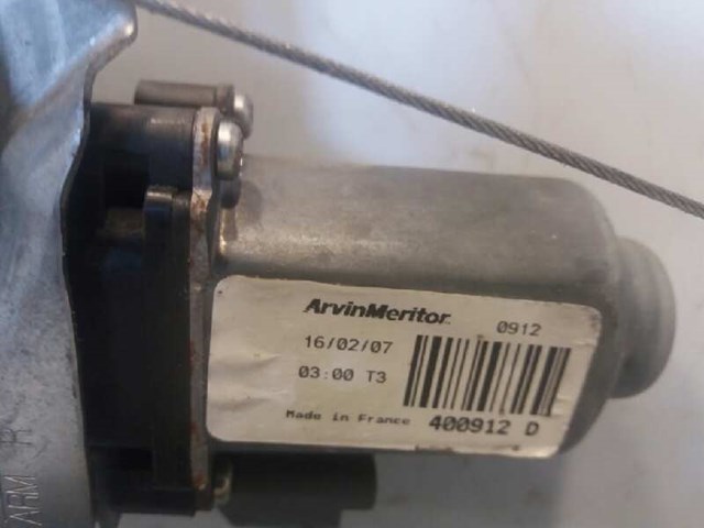 9222W9 PEUGEOT Механизм стеклоподъемника двери передней правой купить в Харьков