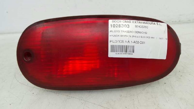 Lanterna traseira direita 9240226020 Hyundai/Kia