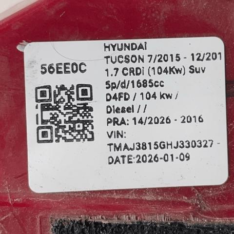 92403D7000 Фонарь задний левый внутренний купить Одесса