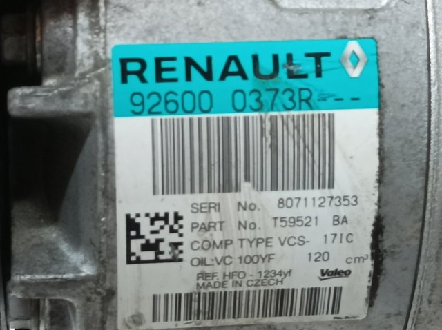 RENAULT 926000373R Компрессор кондиционера в наличии Киев