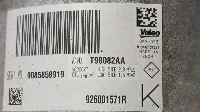 RENAULT 926001571R Компрессор кондиционера в наличии Сумы