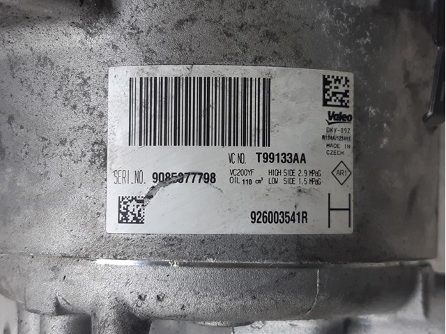 Compresor aire acondicionado para nissan micra v (k14) (2016-...) 1.0 ig-t 100 hr10det 926003541R