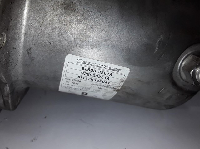 Compressor de ar condicionado para Nissan Juke (F15) (2010-...) 1.2 dig-t hra2ddt 926003ZL1A
